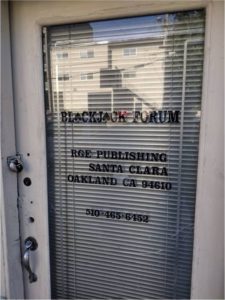 Blackjack Forum Old Office